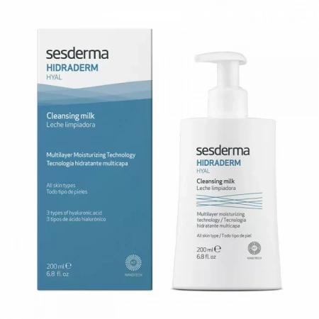 Молочко очищающее для лица Sesderma Hidraderm Hyal Cleansing Milk 200мл